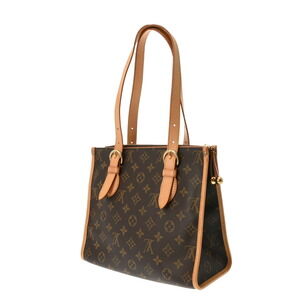 Louis Vuitton Canvas Handbag Monogram Brown Popincourt